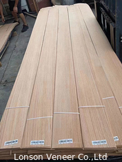 Quarter Cut Red Oak Veneer Panel Grado AAA spessore del mobile 0,5 mm