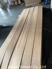 Veneer di legno di quercia bianco di lusso, spessore 0,45 mm, tagliato a quarti/grano retto, per mobili/pavimenti/porte/armadio/custodia