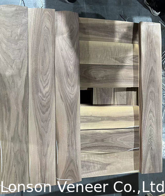 Slice Cut American Walnut Veneer Naturale Grado C Pavimento di spessore 1,2 mm