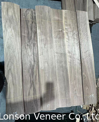 Slice Cut American Walnut Veneer Naturale Grado C Pavimento di spessore 1,2 mm