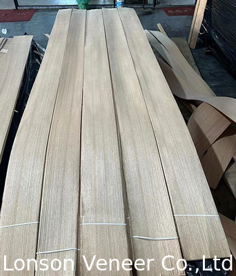 Lunghezza 300 cm Quercus Red Oak Wood Veneer Panel Grade AAA Spessore 0,5 mm