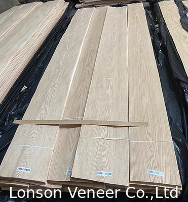 Corone taglio pannello di rivestimento di rovere rosso 0,5 mm rivestimento di legno AA Grade porta mobili
