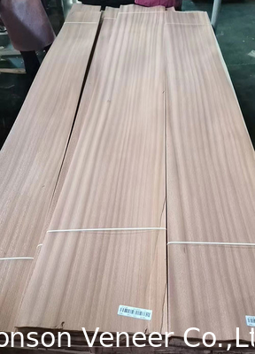 1 mm Arredamento Sapele Legno Veneer Sapelli Flat Cut Panel Grado AA