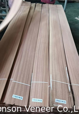 1 mm sapele Legno Veneer Sapelli Flat Cut Panel AA Grade Porta mobili