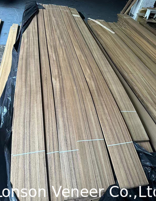 0.40MM Quarter Cut Burma Teak Wood Veneer per mobili da tavolo di lusso