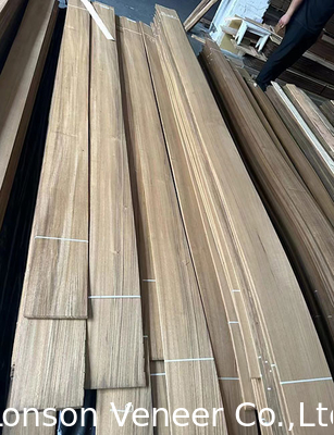 0.40MM Quarter Cut Burma Teak Wood Veneer per mobili da tavolo di lusso