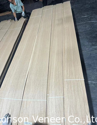 Lonson White Oak Wood Veneer Crown Cut Panel Grade A Spessore 2 mm