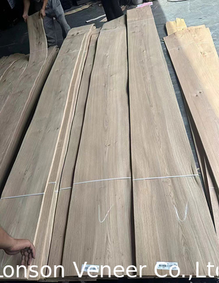 0.5mm Notty Grade White Oak Wood Veneer per porte di mobili in stile retrò