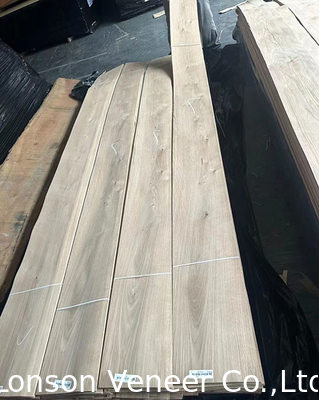 0.5mm Notty Grade White Oak Wood Veneer per porte di mobili in stile retrò
