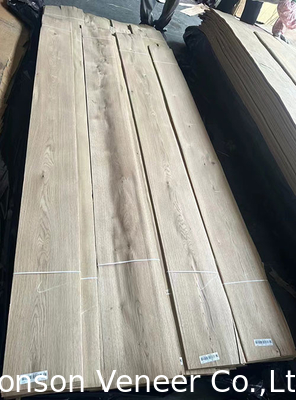 0.5mm Notty Grade White Oak Wood Veneer per porte di mobili in stile retrò