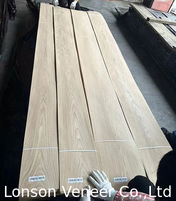 Naturale 0,4 mm American White Oak Veneer 10 mm di larghezza Applicabile al compensato